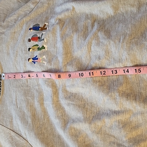 Netflix MD Stranger Things Gray Off-the-Shoulder Sweater - Picture 8 of 11